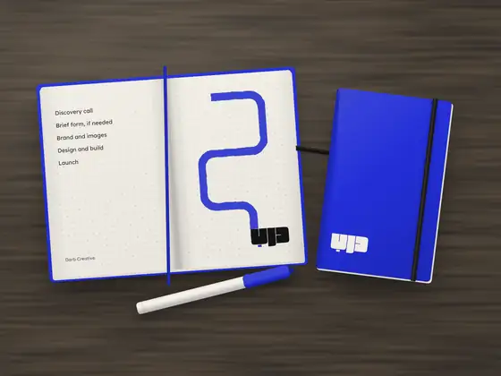 Softcover pocket notebooks with a dot grid and the path